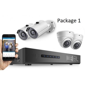 4 Channel Network Camera System Package@ 1